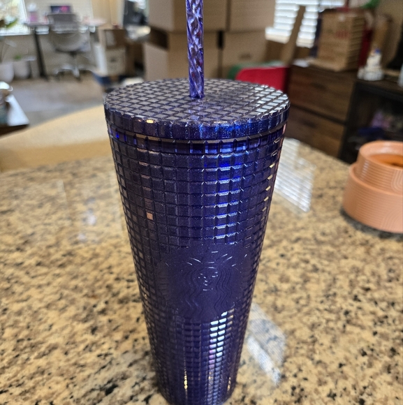 24 oz Starbucks Tumbler Cobalt Blue 2023 Straw and Lid; NEW with tags - Picture 3 of 7